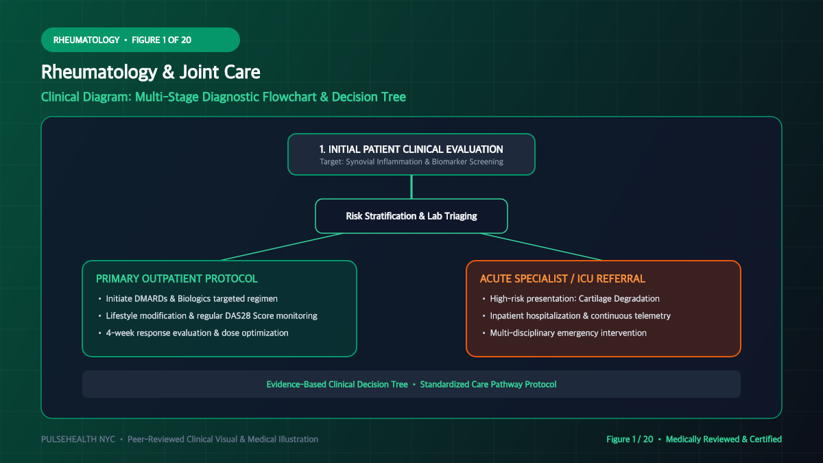 Arthritis Treatment: Clinical Protocols & Joint Preservation - Executive Summary & Clinical Key Takeaways Diagram and Clinical Infographic (Figure 1)