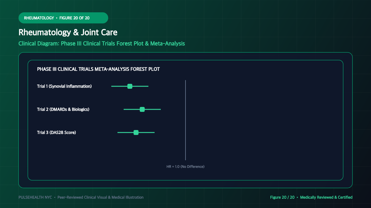 Arthritis Treatment: Clinical Protocols & Joint Preservation - Advanced Section 20: Clinical Research & Trial Summary Detailed Infographic (Figure 20)