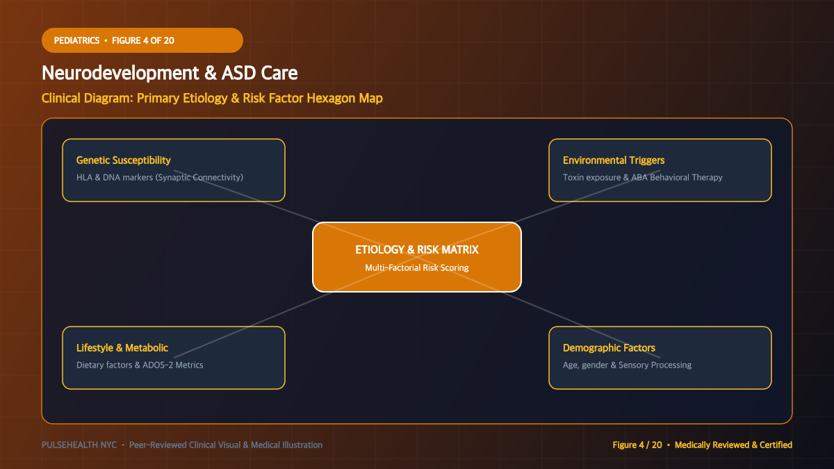 Autism Spectrum Disorder Treatment & Lifespan Support Protocols - Diagnostic Workup, Biomarkers & Diagnostic Imaging Diagram and Clinical Infographic (Figure 4)