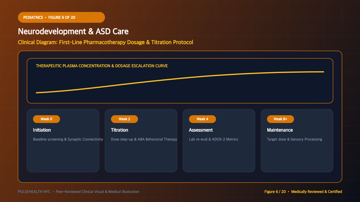 Autism Spectrum Disorder Treatment & Lifespan Support Protocols - Non-Pharmacological & Lifestyle Interventions Diagram and Clinical Infographic (Figure 6)