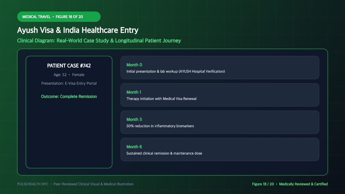 Ayush Visa of India: Complete Application & Medical Travel Manual - Advanced Section 18: Patient Case Study Infographic Detailed Infographic (Figure 18)