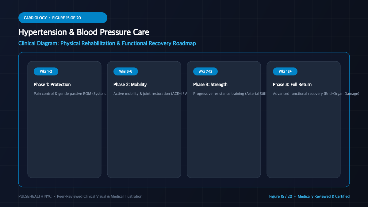 High Blood Pressure Treatment & Hypertension Clinical Guide - Advanced Section 15: Rehabilitation & Physical Therapy Detailed Infographic (Figure 15)