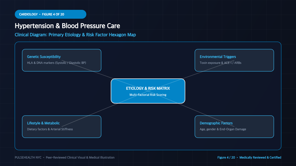 High Blood Pressure Treatment & Hypertension Clinical Guide - Diagnostic Workup, Biomarkers & Diagnostic Imaging Diagram and Clinical Infographic (Figure 4)