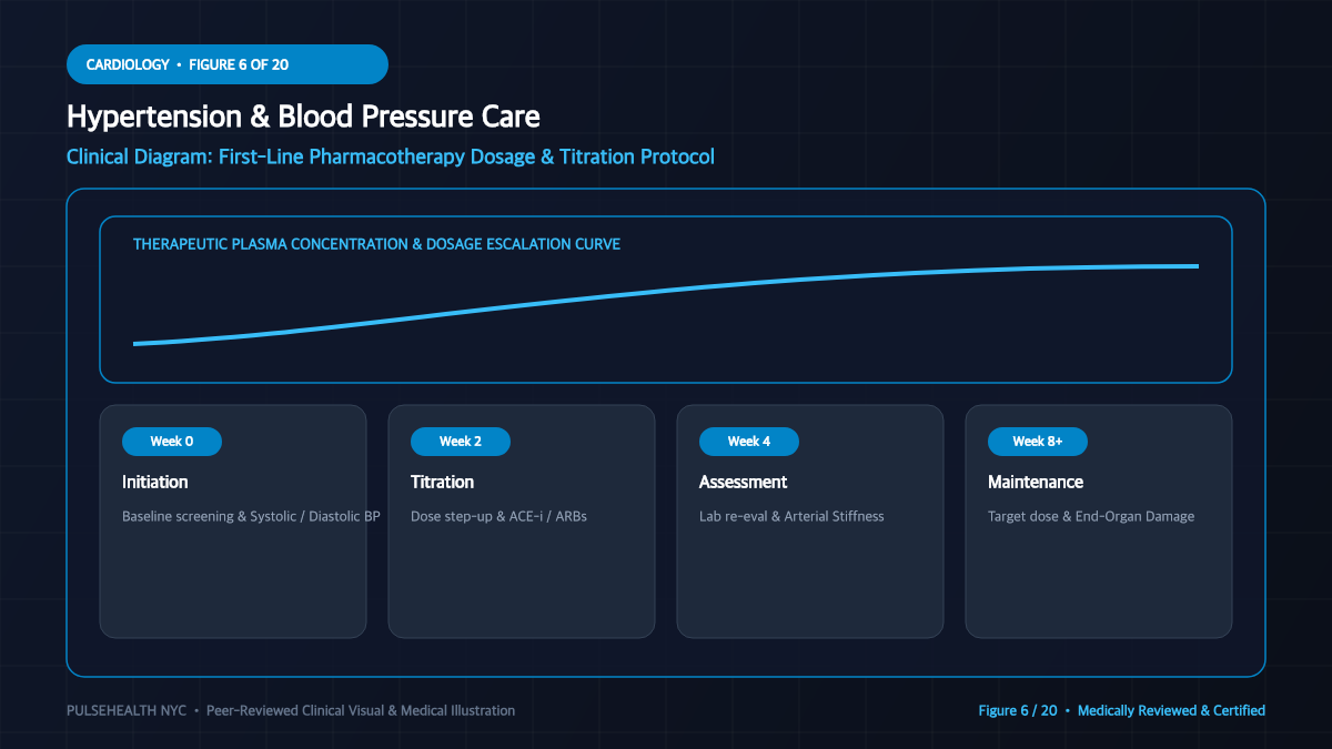High Blood Pressure Treatment & Hypertension Clinical Guide - Non-Pharmacological & Lifestyle Interventions Diagram and Clinical Infographic (Figure 6)