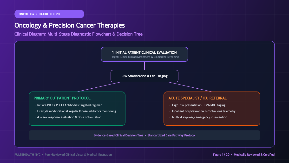 Cancer Treatment: Principles of Modern Precision Oncology - Executive Summary & Clinical Key Takeaways Diagram and Clinical Infographic (Figure 1)