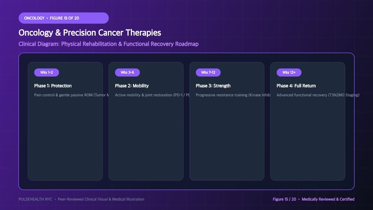 Cancer Treatment: Principles of Modern Precision Oncology - Advanced Section 15: Rehabilitation & Physical Therapy Detailed Infographic (Figure 15)