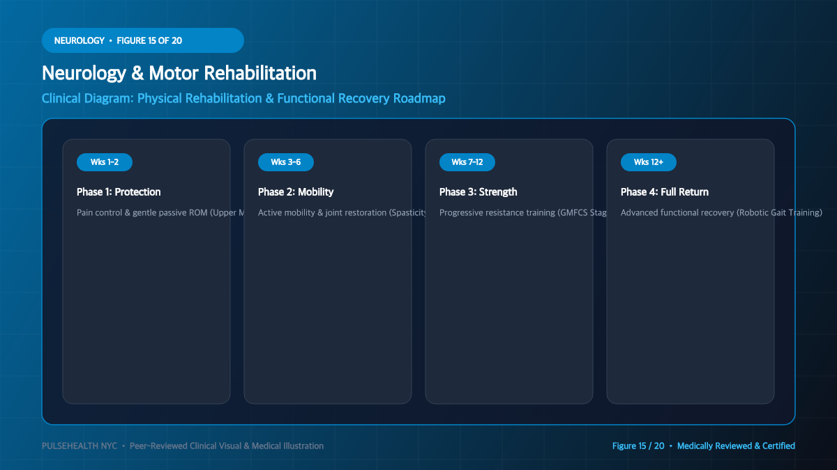 Cerebral Palsy Treatment & Neuromotor Rehabilitation Manual - Advanced Section 15: Rehabilitation & Physical Therapy Detailed Infographic (Figure 15)