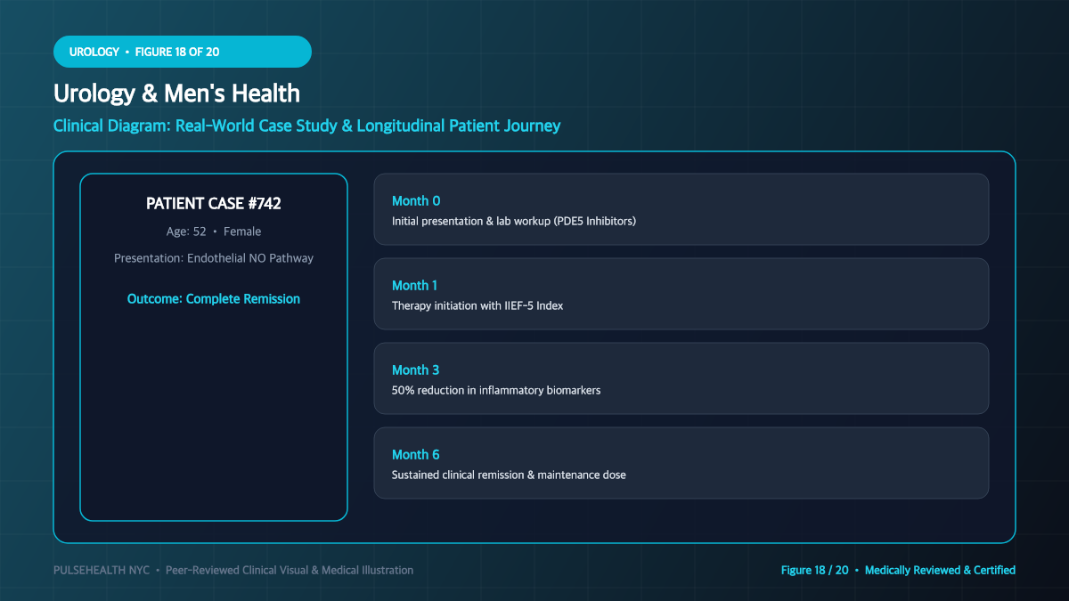 Erectile Dysfunction Treatment: Clinical Diagnosis & Therapeutics - Advanced Section 18: Patient Case Study Infographic Detailed Infographic (Figure 18)