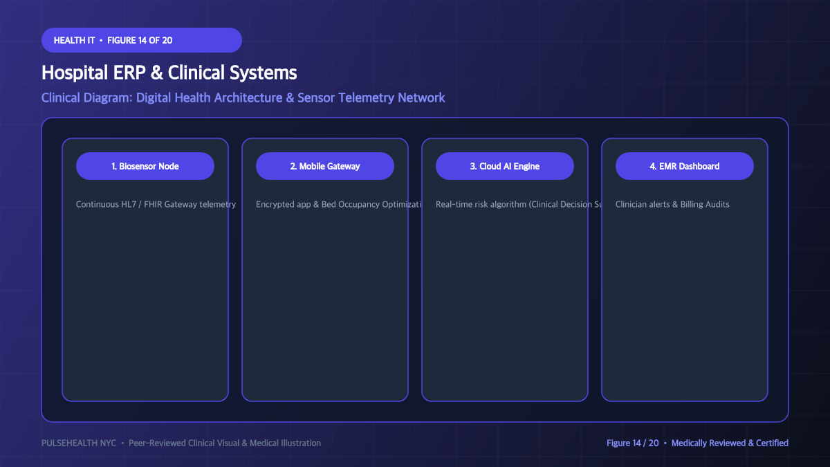 Hospital Management System (HMS): Architecture & Clinical Operations - Advanced Section 14: Digital Monitoring & Sensor Tech Detailed Infographic (Figure 14)