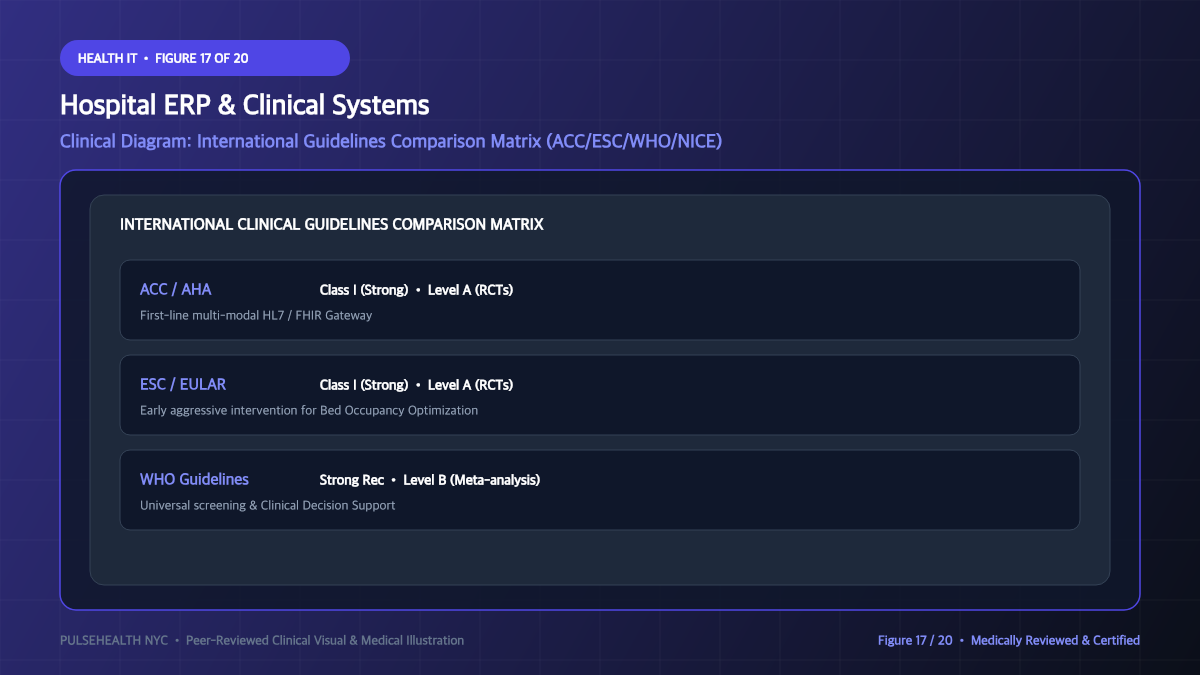 Hospital Management System (HMS): Architecture & Clinical Operations - Advanced Section 17: Global Clinical Guidelines Comparison Detailed Infographic (Figure 17)