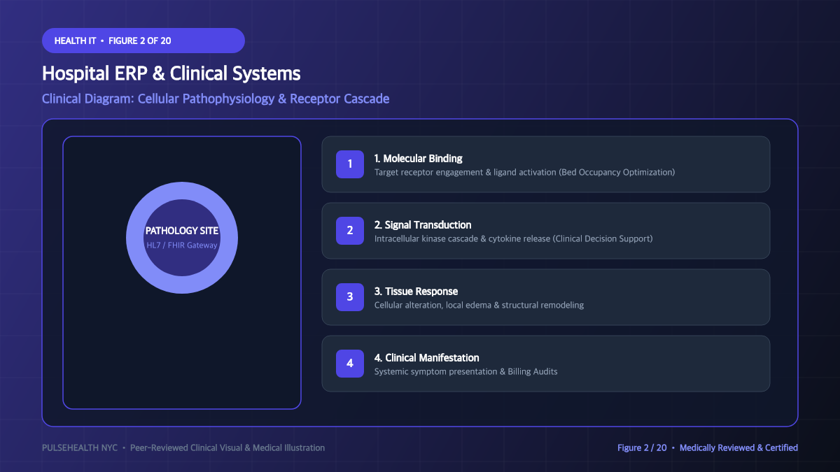 Hospital Management System (HMS): Architecture & Clinical Operations - Pathophysiology & Biological Mechanisms Diagram and Clinical Infographic (Figure 2)