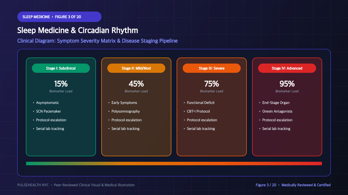 Insomnia Treatment & Chronic Sleep Disorders Clinical Protocol - Comprehensive Signs, Symptoms & Disease Staging Diagram and Clinical Infographic (Figure 3)
