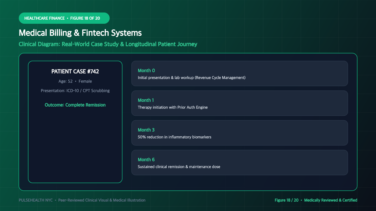 Medical Payment Systems & Revenue Cycle Management (RCM) - Advanced Section 18: Patient Case Study Infographic Detailed Infographic (Figure 18)