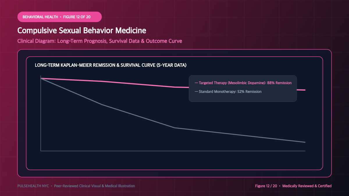 Nymphomania & Compulsive Sexual Behavior Disorder Treatment - Peer-Reviewed References & Clinical Guidelines Diagram and Clinical Infographic (Figure 12)