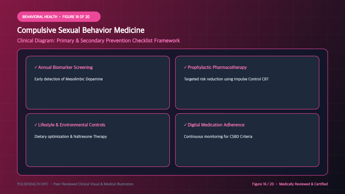 Nymphomania & Compulsive Sexual Behavior Disorder Treatment - Advanced Section 16: Prevention & Prophylaxis Steps Detailed Infographic (Figure 16)