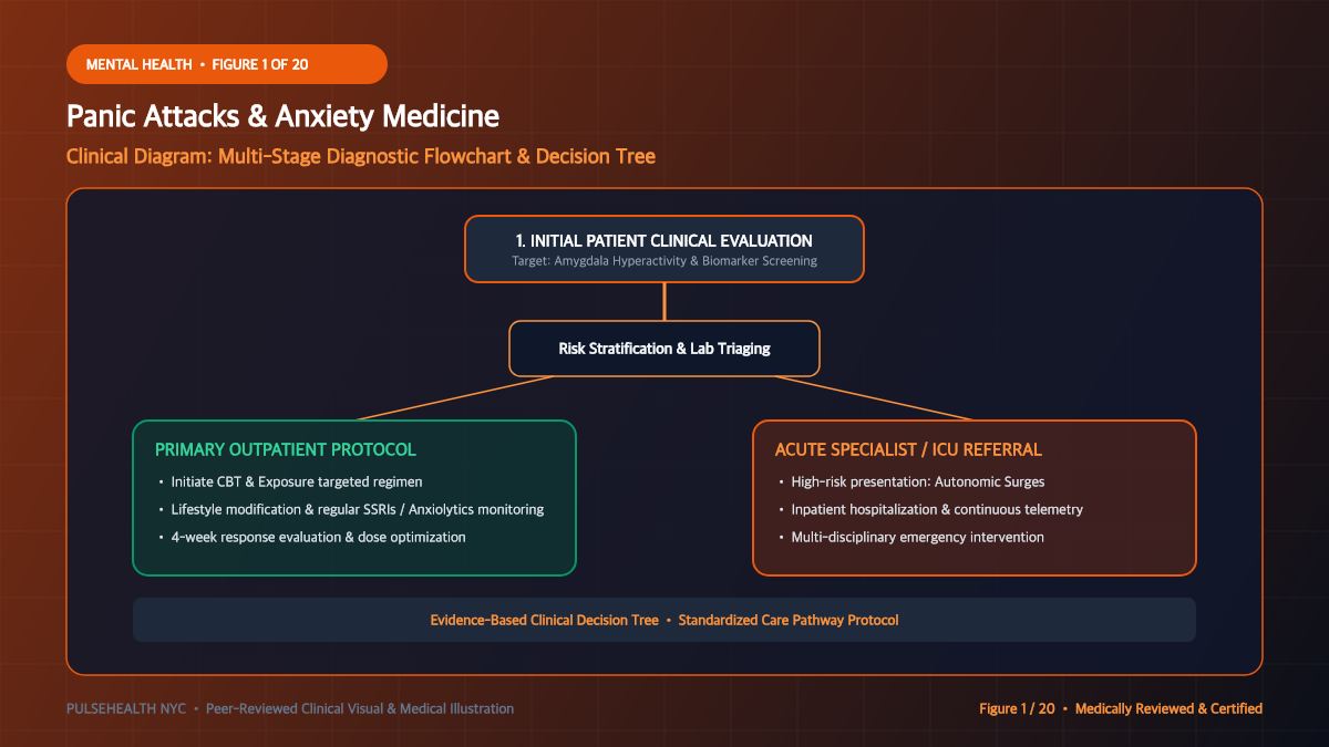Panic Attack Treatment & Panic Disorder Clinical Protocol - Executive Summary & Clinical Key Takeaways Diagram and Clinical Infographic (Figure 1)