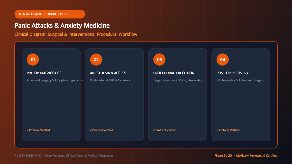 Panic Attack Treatment & Panic Disorder Clinical Protocol - Patient Case Scenarios & Clinical Prognosis Diagram and Clinical Infographic (Figure 9)
