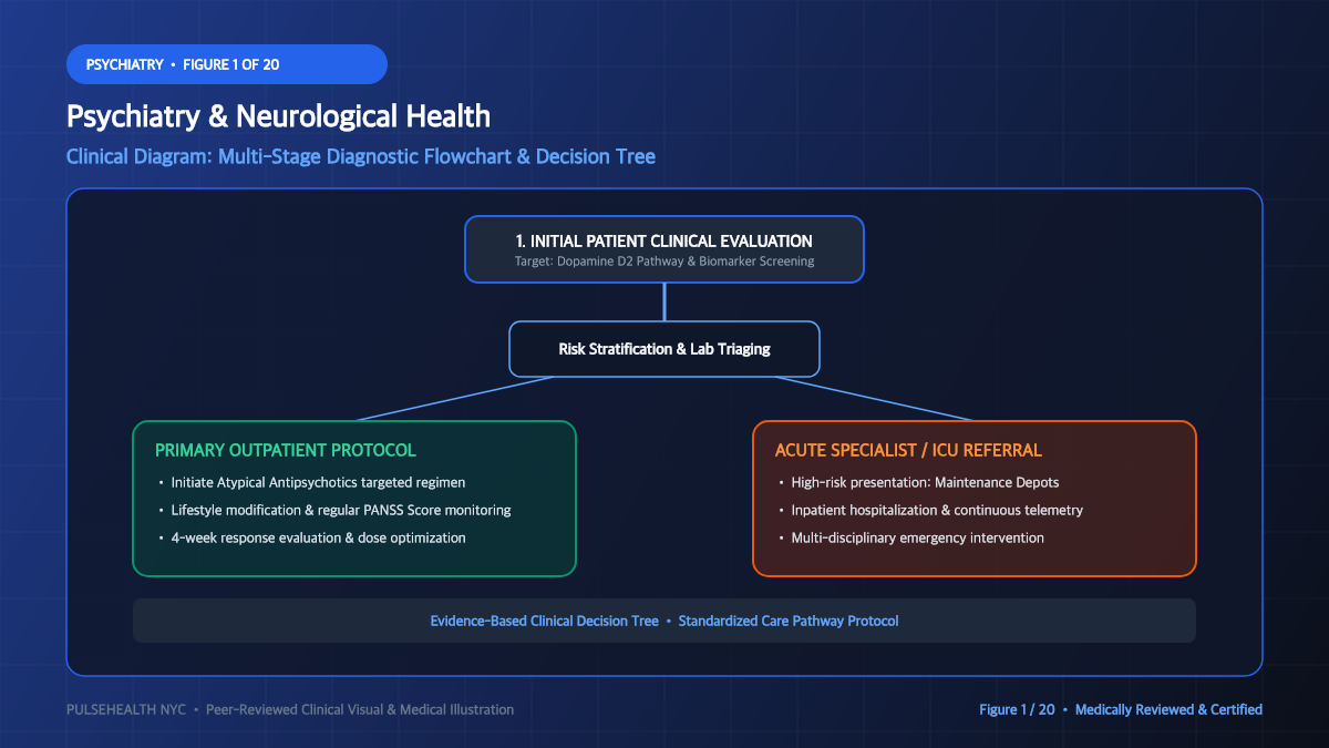 Schizophrenia Treatment & Psychotic Disorders Clinical Manual - Executive Summary & Clinical Key Takeaways Diagram and Clinical Infographic (Figure 1)