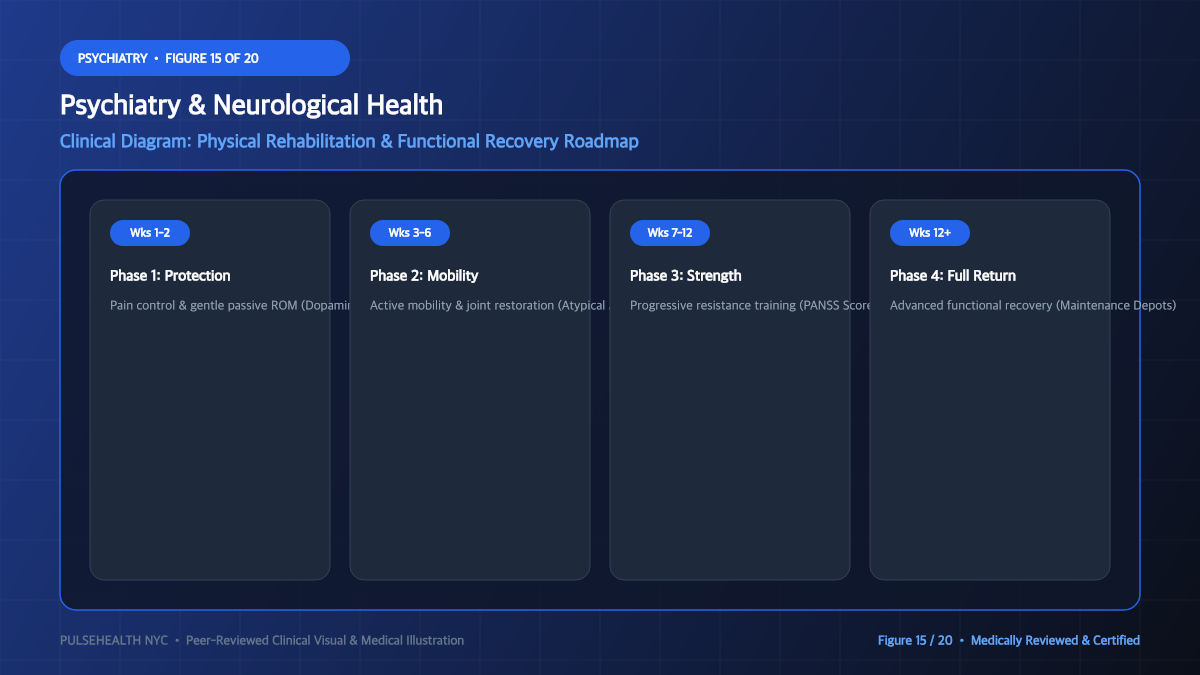 Schizophrenia Treatment & Psychotic Disorders Clinical Manual - Advanced Section 15: Rehabilitation & Physical Therapy Detailed Infographic (Figure 15)