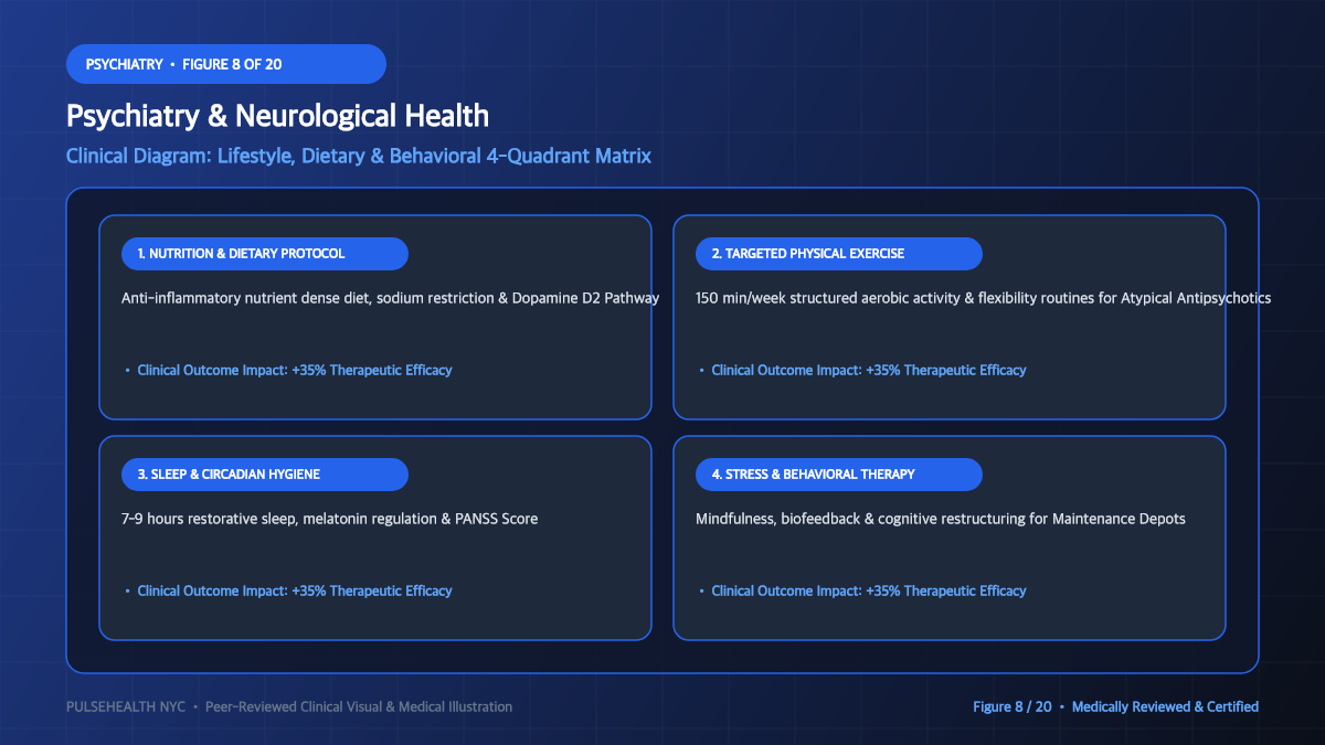 Schizophrenia Treatment & Psychotic Disorders Clinical Manual - Dietary Protocols, Nutrition & Supplementation Diagram and Clinical Infographic (Figure 8)