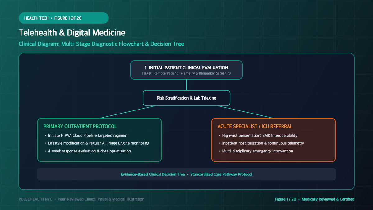 What is Telemedicine? The Definitive Guide to Virtual Healthcare Systems - Executive Summary & Clinical Key Takeaways Diagram and Clinical Infographic (Figure 1)
