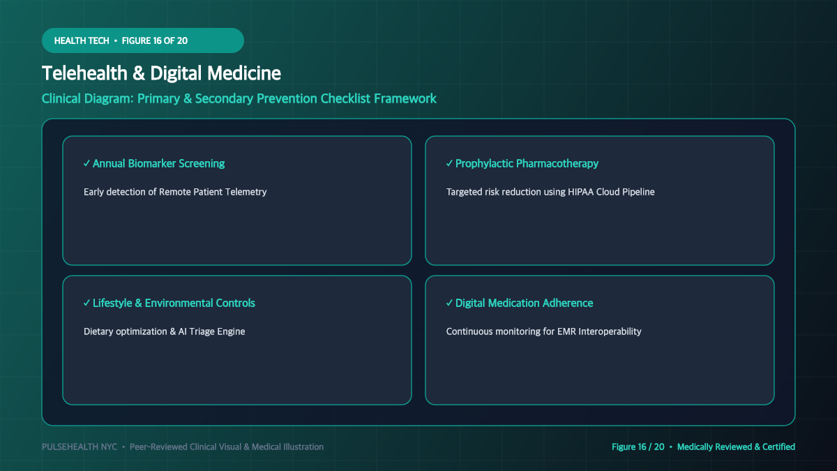 What is Telemedicine? The Definitive Guide to Virtual Healthcare Systems - Advanced Section 16: Prevention & Prophylaxis Steps Detailed Infographic (Figure 16)