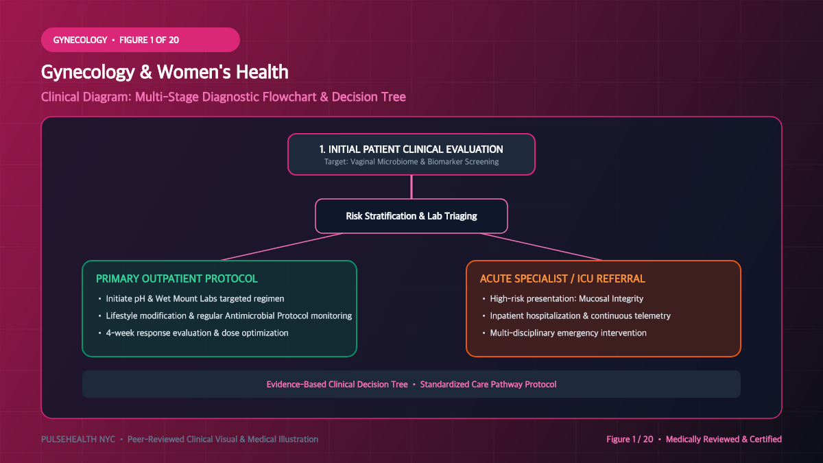 Vaginitis Treatment: Clinical Diagnosis & Antimicrobial Therapeutics - Executive Summary & Clinical Key Takeaways Diagram and Clinical Infographic (Figure 1)